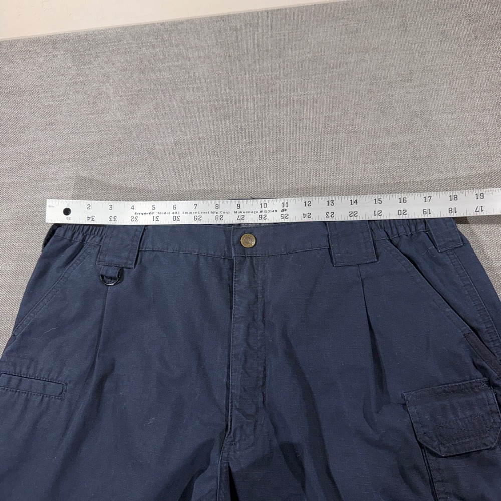 5.11 Tactical Cargo Pants Mens 36x30 Navy Blue Good Ripstop Utility 74273 - Picture 5 of 8